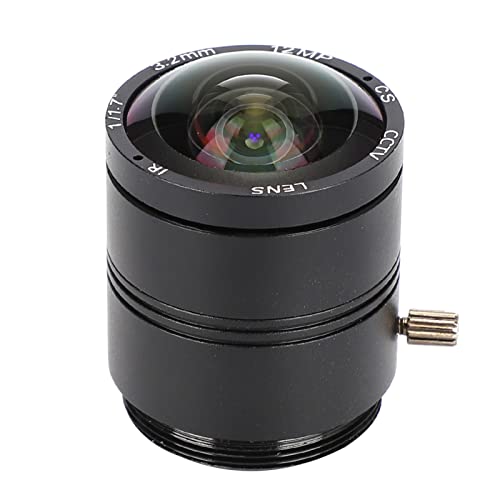 3,2 Mm 12 MP F1,2 HD CCTV-Objektiv, Kameraobjektiv, Professionelles Kameraobjektiv mit 3,2 Mm Brennweite, CCTV-Objektiv, 12 MP CS-Mount, Sicherheitsüberwachung von ZAICOLER