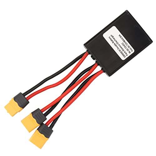 Doppelbatteriekasten, Aluminiumlegierung, Doppelbatteriesatz, Schalter, Balancer, Doppelbatterieanschlussadapter mit Leichtgewichtler für Elektrofahrräder (30A) von ZAICOLER