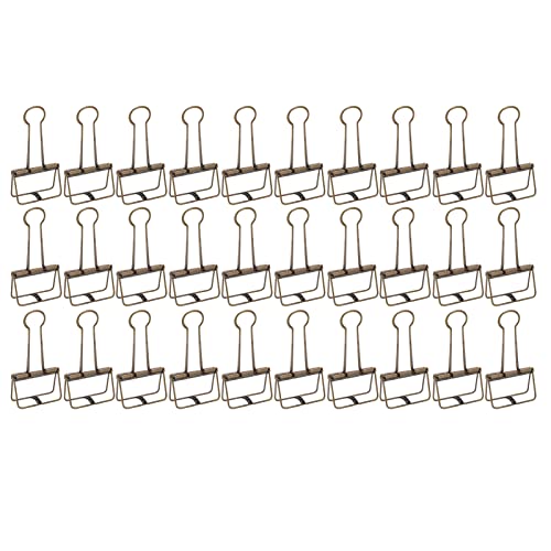 Goldbindemittel Clips, Metallbindemittel -Clips Bindemittel Clips mit 30 Prozent für Notizen -Tickets Papiere (Bronzer) von ZAICOLER