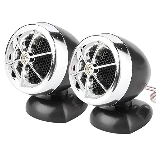 ZAICOLER Hochtöner -Lautsprecher, 1200W 12V Hochtöner Tweeter mit Starkem Sound für Fahrzeug -Audiosysteme (Silver) von ZAICOLER