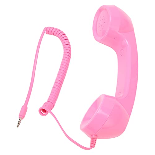 ZAICOLER Retro-Telefon, Retro-Telefon, 3,5-mm-Universaltelefon, Retro-Hörer, Handy-zu-Festnetz-Adapter, Handy-Mikrofon, Klassischer Handy-Hörer für Telefon (#1) von ZAICOLER