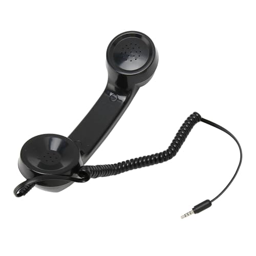 ZAICOLER Retro-Telefon, Retro-Telefon, 3,5-mm-Universaltelefon, Retro-Hörer, Handy-zu-Festnetz-Adapter, Handy-Mikrofon, Klassischer Handy-Hörer für Telefon (#2) von ZAICOLER