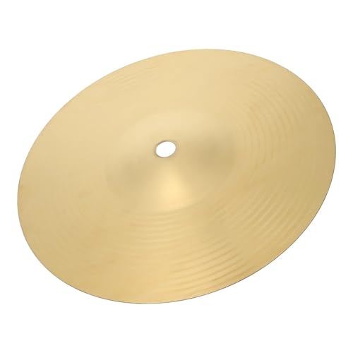 Trommel Becken Metall Partner Musik Musikinstrument Zubehör Percussion Golden Becken(20cm) von ZALHIN