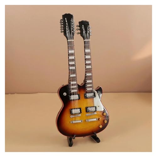 Modell Musikinstrument 25 Cm Miniatur-Gitarre Mini-Musikinstrumente E-Bass-Modell Dekoration(K) von ZAMASS