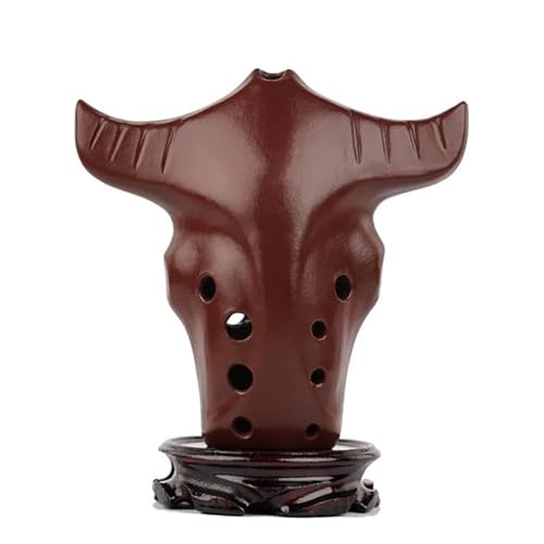 Okarina-Instrument 10 Löcher Linkshänder Xun GF Ton Handgefertigte Professionelle Keramik-Ocarina-Flöte Anfänger Erwachsene Xun Seltene Musikinstrumente(F) von ZAMASS