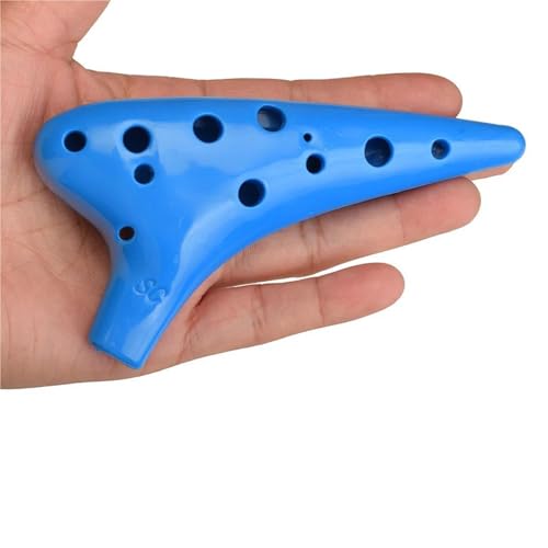 Okarina-Instrument Kunststoff-Okarina Mit 12 Löchern Keramik Alto C Legend Of Ocarina Kunststoff-Okarina(Blue) von ZAMASS