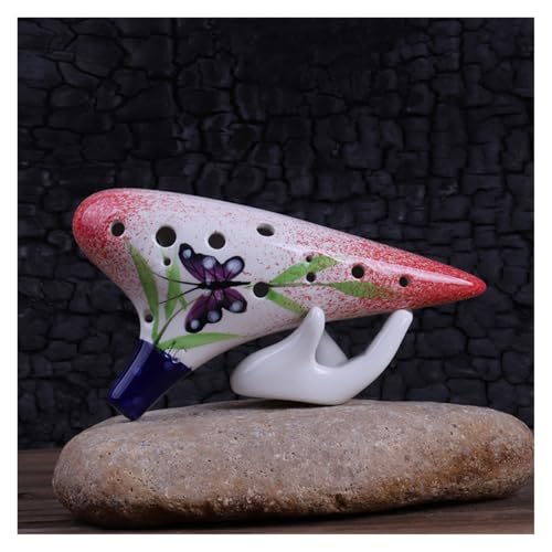 Okarina-Instrument Ocarina 12-Loch Alto C-Ton Handbemalte Keramikproduktion Für Anfänger, Die Nationale Musikinstrumente Unterrichten(Style 7) von ZAMASS