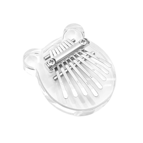 Professionelle Kalimba Acryl Transparent 8-Tasten Mini Kalimba Finger Daumen Klavier Marimba Musik Anhänger Geschenk(Style 3) von ZAMASS