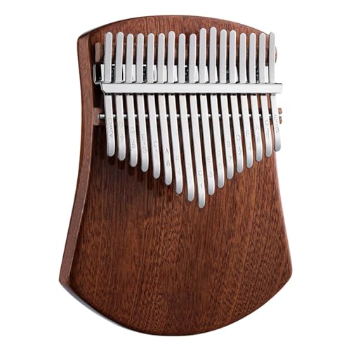 Professionelle Kalimba Daumenklavier Mit 17 Tasten, Kalimba, Kampferholz, C-Ton, Mit Tasche, Notenbuch, Maßstabsaufkleber, Stimmhammer, Sapeli-/Ahornholz(Sapele) von ZAMASS