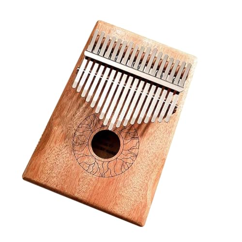 Professionelle Kalimba Full Pack Design Armlehne 17 Tasten Kalimba Tragbares Solides Koa-Finger-Daumen-Klavier Calimba Mit Tasche Anleitung Hammer(Style 5) von ZAMASS