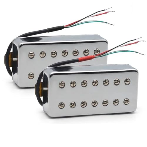 Tonabnehmer Pickups Set 7-Saiter LP E-Gitarre Humbucker Pickup Dual In Line Schlitzschraube Für E-Gitarre(B+N B) von ZAMASS