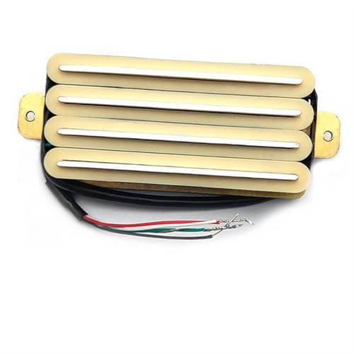 Tonabnehmer Pickups Set Hochleistungs-Schienen-Doppel-Tonabnehmer Mit Vier Spulen Im Metallstil Geeignet Für ST TL LP-E-Gitarre(Yellow 2) von ZAMASS