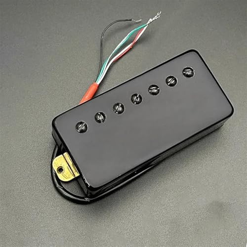 Tonabnehmer Pickups Set Messingabdeckung Humbucker Schlitzschraube 8,5 K/14 K Coil Splitting Pickup Für LP 7-saitige E-Gitarre Gold(Neck A) von ZAMASS