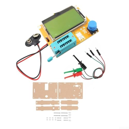 ESR Transistortester, LCR T4 LCD Digitaler Grafiktester für Kondensator, Diode, Induktivitätsmessungen (B) von ZAMETTER