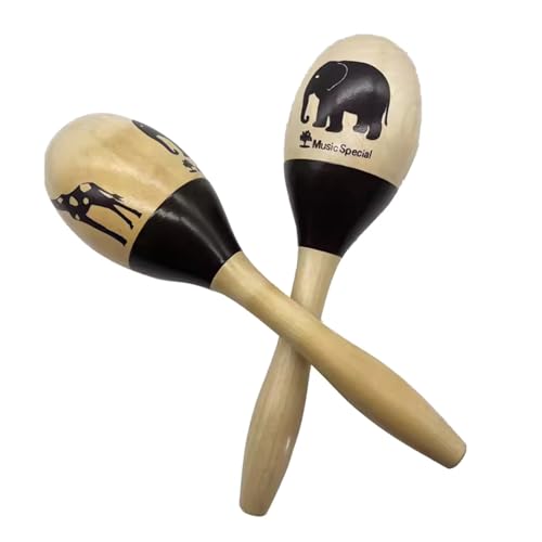 1 Paar Massivholz Maracas Für Percussion Enthusiasten Hartholz Maracas Holzrasseln Schlaginstrumente Holzschüttler von ZBIianxer