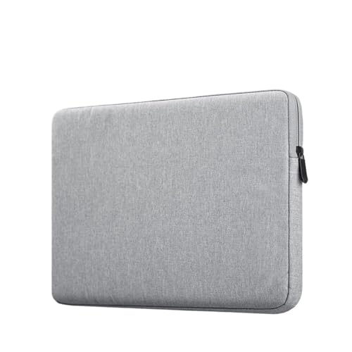 Computertasche Wasserdichte Laptop-Tasche, Tablet-Hülle, Notebook-Computer-Hülle FüR Computer(Light Grey,15.6 inch) von ZBJZUIMEI