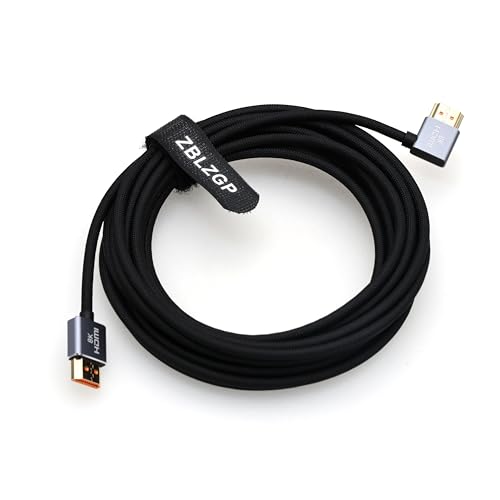 ZBLZGP 8K Adapter Video Audio HDMI Kabel High Speed Verlängerung Flexibel 8K @ 60HZ High Definition HDMI Kabel für Computer TV Laptop (HDMI auf HDMI links, 2M) von ZBLZGP