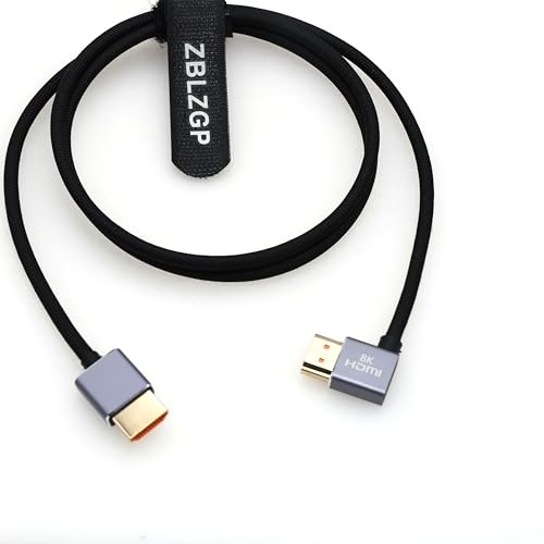 ZBLZGP 8K Adapter Video Audio HDMI Kabel High Speed Verlängerung Flexibel 8K @ 60HZ High Definition HDMI Kabel für Computer TV Laptop (HDMI auf HDMI rechts, 5M) von ZBLZGP