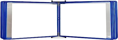 Wandmontiertes Poster Flip Book Display， A4-Dokumenten-Organizer, Wandmontage, Display-Dateihalter, 13 x 9 x 3,9 Zoll(Blue) von ZBORAVPIX