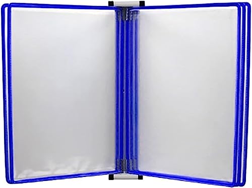 Wandmontiertes Poster Flip Book Display， A4-Wand-Büro-Aktenhalter-Display 13x9x1,57 Zoll(Blue) von ZBORAVPIX