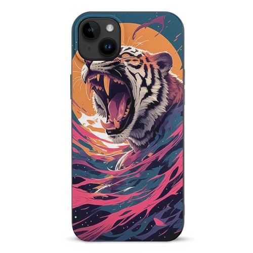 ZDQJY Kompatibel mit iPhone 15 Hülle, TPU Handyhülle Schutzhülle Animal Tiger Personalisierte Mode Drucke von ZDQJY