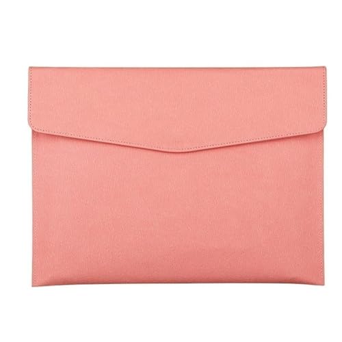 farbige dateiordner A4-Ordner, Schul- und Bürobedarf, Aufbewahrungstasche, Dokumententasche aus Kunstleder, Geschäftsinformationstasche brieftaschen-ordner(Pink) von ZENGXJYCQINGJIANG