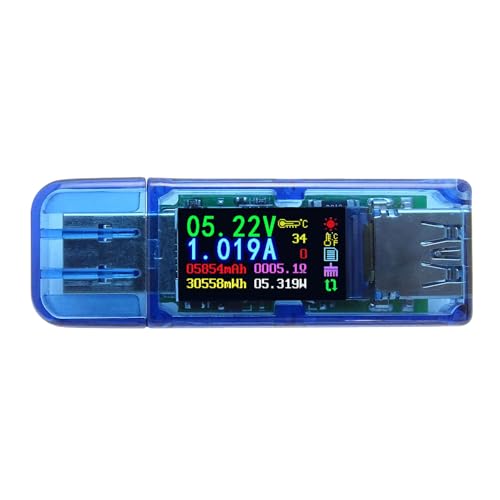 USB3.0 Tester Leistungsmesser 3.7-30V 0-4A Spannungen Tester USB3.0 Tester Leistungsmultimeterstrommesser Testerdetektor von ZEPFJHE