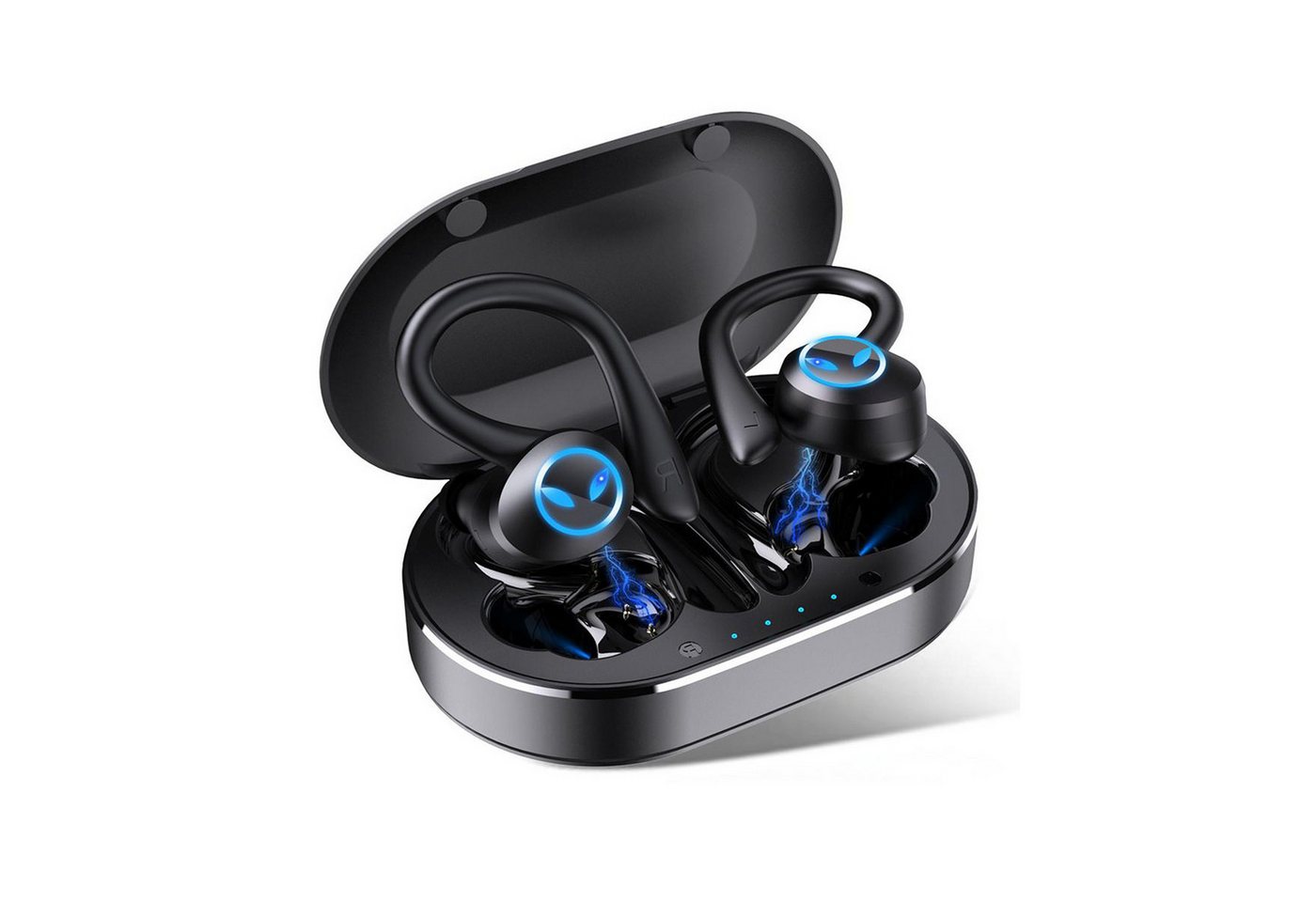 ZEUOPQ Bluetooth Kopfhörer Sport, In Ear Kopfhörer Kabellos Bluetooth 5.1 In-Ear-Kopfhörer (Rauschunterdruckung, CVC8.0, Stereo, Voice Assistant) von ZEUOPQ