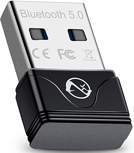 ZEXMTE Bluetooth Adapter PC, Bluetooth 5.0 USB Dongle Empfänger Übertragung Wireless Adapter für Computer Bluetooth Kopfhörer Lautsprecher Tastatur Maus Drucker Windows 10/8.1/8/7 von ZEXMTE