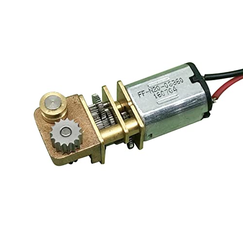 ZEZEFUFU DC 5V-6V Vollmetall Micro N20 Getriebemotor rechtwinklig Langsame Geschwindigkeit Schneckengetriebemotor für 3D-Druckstift von ZEZEFUFU