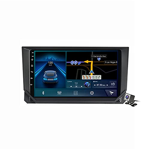 ZGYBDH Android 11 9-Zoll-Display Auto-Stereo-Radio für SE-at Ibiz-a 2017-2020 integriertes Carplay Automatische Unterstützung Android Sprachsteuerung/Bluetooth 5G WiFi FM AM RDS Radio/Mirror Lin von ZGYBDH