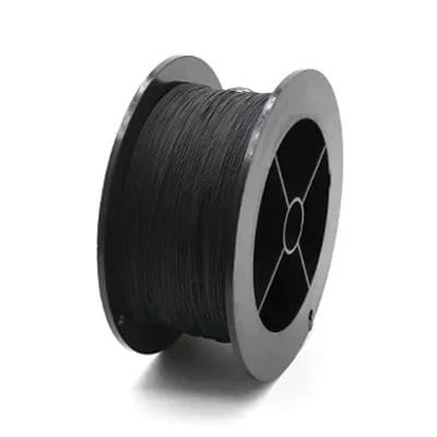 ZGYDNM 1 Rolle UL1423 PTFE-Draht 38/36/34/30/28/26/24 AWG versilbertes Kupfer-Hochtemperatur-Elektronik-Einkern-Mikro-Dünnkabel(Black,1 ROLL WITH 1 REEL_26AWG X 150M) von ZGYDNM