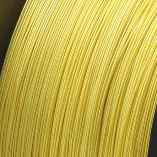 ZGYDNM 38/36/34/30/28/26/24 AWG, 10 m, UL1423 PTFE-Draht, versilbertes Kupfer, Hochtemperatur-Elektronik-Einkern-Mikro-Dünnkabel(Yellow,10 METERS_38AWG) von ZGYDNM