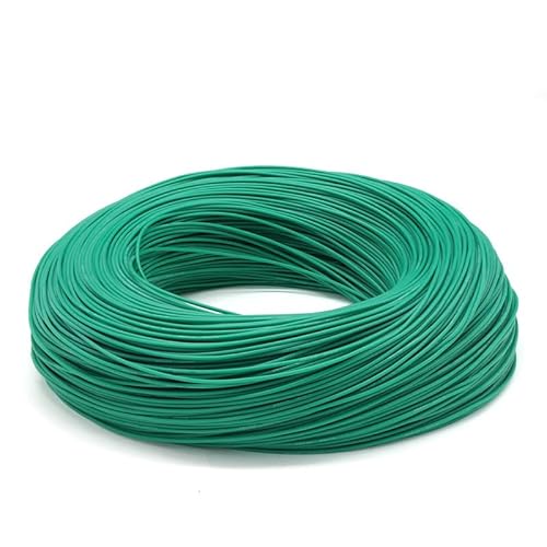 ZGYDNM Flexibles Silikonkabel 5 m, hohe Temperaturbeständigkeit 30–10 AWG, verzinntes Kupfer-Lithiumbatteriekabel for Modellflugzeuge(Green,5 Meters_14AWG) von ZGYDNM