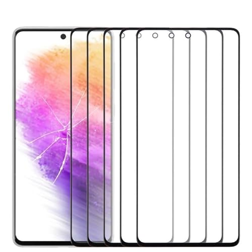 ZHAGRWD Zhang Telefonzubehör Fr for Galaxy A73 SM-A736B 10pcs Frontbildschirm Auenglaslinse mit optisch klarem Klebstoff Telefon Ersatz für Galaxie von ZHAGRWD