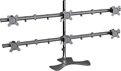 ZHANQUAND Universal-TV-Ständer, multifunktional, 6 Monitore, Schreibtischhalterung, 6 Monitorarm mit voller Beweglichkeit, VESA-Halterung, passend für 38,1-68,1 cm Monitore, hält 6 Bildschirme ZHANQUAND Universal-TV-Ständer, multifunktional, 6 Monitore, Schreibtischhalterung, 6 Monitorarm mit voller Beweglichkeit, VESA-Halterung, passend für 38,1-68,1 cm Monitore, hält 6 Bildschirme von ZHANQUAND
