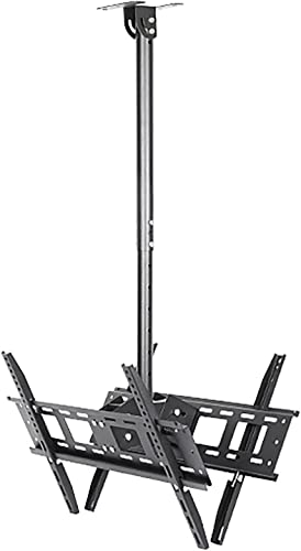 ZHANQUAND Universal-TV-Ständer, multifunktional, TV-Deckenhalterung, schwenkbar, neigbar, strapazierfähig, hält 2 Fernseher hinten an hinten, TV-Halterung passend für 81,3 - 165 cm LED-Fernseher ZHANQUAND Universal-TV-Ständer, multifunktional, TV-Deckenhalterung, schwenkbar, neigbar, strapazierfähig, hält 2 Fernseher hinten an hinten, TV-Halterung passend für 81,3 - 165 cm LED-Fernseher von ZHANQUAND
