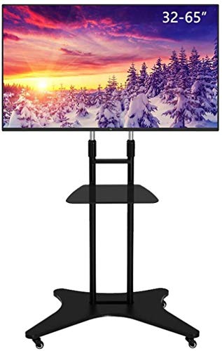ZHANQUAND Universal TV Ständer TV Halterung Universal TV Ständer Höhenverstellbar TV Halterung mit Tablett TV Wagen Schwarz 32-55-65 Zoll Happy House ZHANQUAND Universal TV Ständer TV Halterung Universal TV Ständer Höhenverstellbar TV Halterung mit Tablett TV Wagen Schwarz 32-55-65 Zoll Happy House von ZHANQUAND