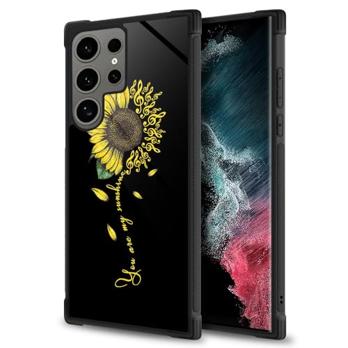 ZHEGAILIAN Schutzhülle kompatibel mit Samsung Galaxy S24 Ultra, Sonnenschein-Sonnenblumen-Hüllen für Jungen/Mädchen, Muster, sturzsichere Rückseite, weiches TPU, kompatibel mit Samsung Galaxy S24 von ZHEGAILIAN