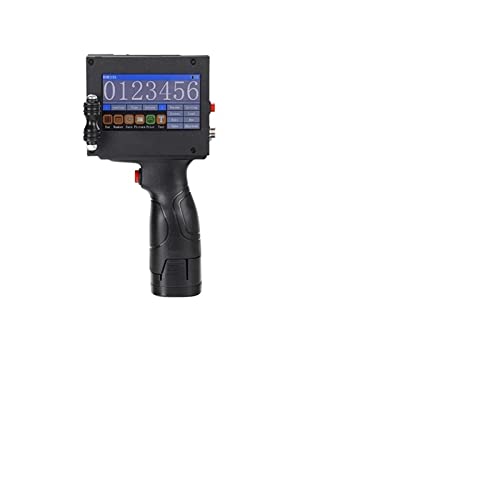 ZHELLY Tintenstrahl-Code-Drucker Touch Tintenstrahldrucker Portable Hand Jet-Drucker for Logo/Ablaufdatum/Stapelcode/Seriennummer/Etikett/Barcode/Qr. Code 110V-220V für Code Date Label Industry U von ZHELLY