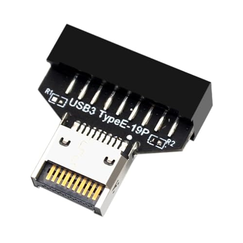 ZHENJIHE Vertikaler USB 3.0 19Pin 20Pin Header Konverter USB C Motherboard Adapter für TypeE Key A von ZHENJIHE