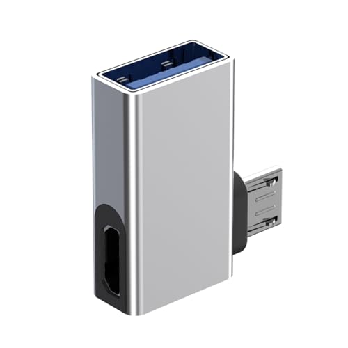 ZHENNB 90-Grad-USB-Host-Adapter mit Netzteilanschluss für Smartphones und Tablets, Tastatur, Mäuse, einfache Geräteverbindung von ZHENNB