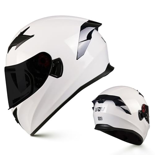 Motorradhelm Klappbarer Integralhelm Modularer Motorradhelm, DOT/ECE-Zertifiziert, Reduzierende Belüftung, Männer Frauen A,XXL=61-62CM von ZHGAXING