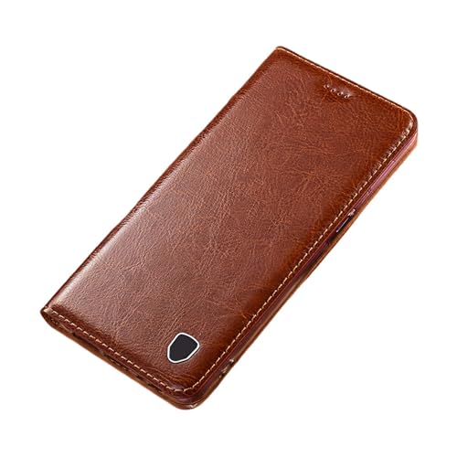 ZHSHJI Schutzhülle für Samsung Galaxy S24, S24 Plus, S24 Ultra, Premium-Echtleder, Brieftaschen-Schutzhülle mit Kartenschlitz, Ständer, magnetisch, Klappetui, Buchhülle, Braun 1, forS24Plus von ZHSHJI