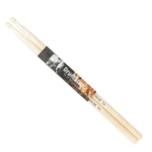 1 Paar Holz Spitze Drum Sticks Set Musikinstrument 5A 7A Drumsticks Klassische Ahorn Holz Drum Sticks Für Kinder Und Erwachsene von ZICHENXR