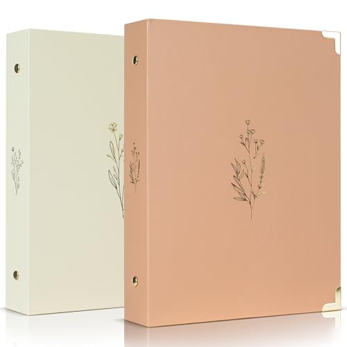 Aesthetic 6 Ring A5 Binder Set of 2 - The Perfect 1 Inch Planner Binder for Journaling or Collections - Refillable Notebook Binder with Pocket von ZICOTO