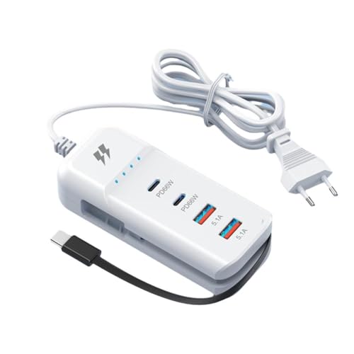 66 W Muti 4 Ports USB-Ladegerät PD Schnellladung für iPhone Handy Reise C Typ Power C Wand T8P5 Buchse mit Adapter von ZIRYXQ