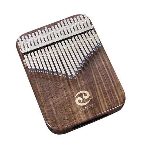 Kalimba-Daumenklavier mit 21 Tasten – Zodiac Sign-Serie, Carlimba-Tasteninstrument im schwarzen Walnuss-Box-Stil for Erwachsene, Anfänger und Kinder(Cancer) von ZJIANHON