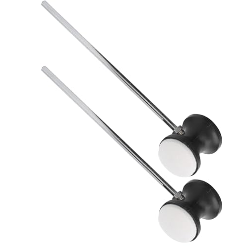 Doppeltes Bassdrum-Pedal, Bassdrum-Schlägel, 2 Stück, Doppelseitiger Drum-Pedal-Schläger, Mallet, Bassdrum-Schläger, Bass-Percussion-Sticks für Drum-Bass von ZJchao