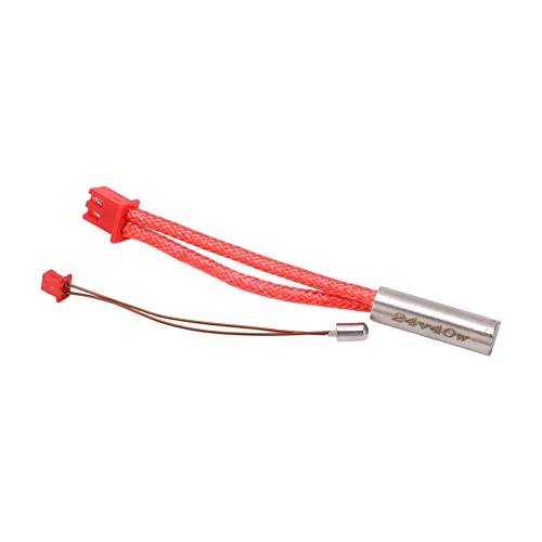 Kartuschenheizungs-Thermistor, 24V 40W Kartuschenheizung Effiziente Temperaturregelung 100K Thermistor, 3D-Drucker-Zubehörset für Ender 3 S1 Pro 3D-Druckerzubehör von ZJchao